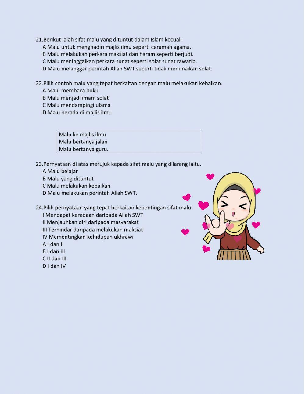 Malu perisai iman ting 2