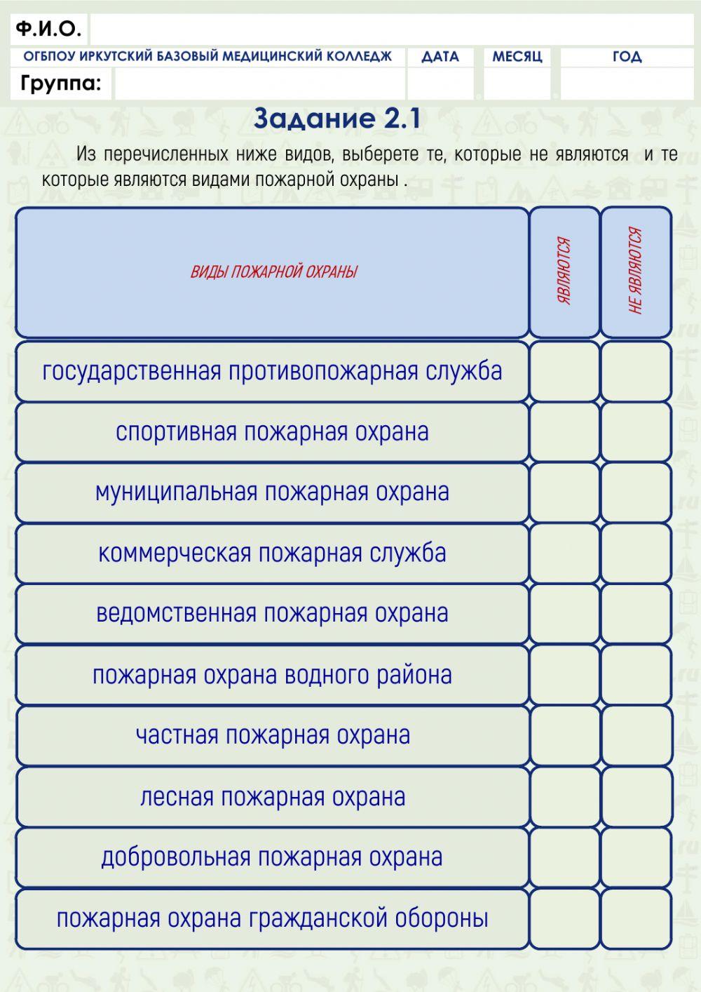 Пожарная безопасность