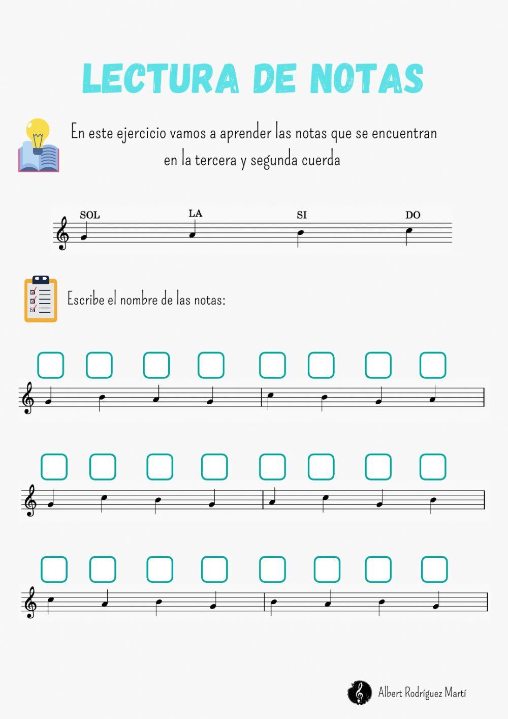 Lectura de notas