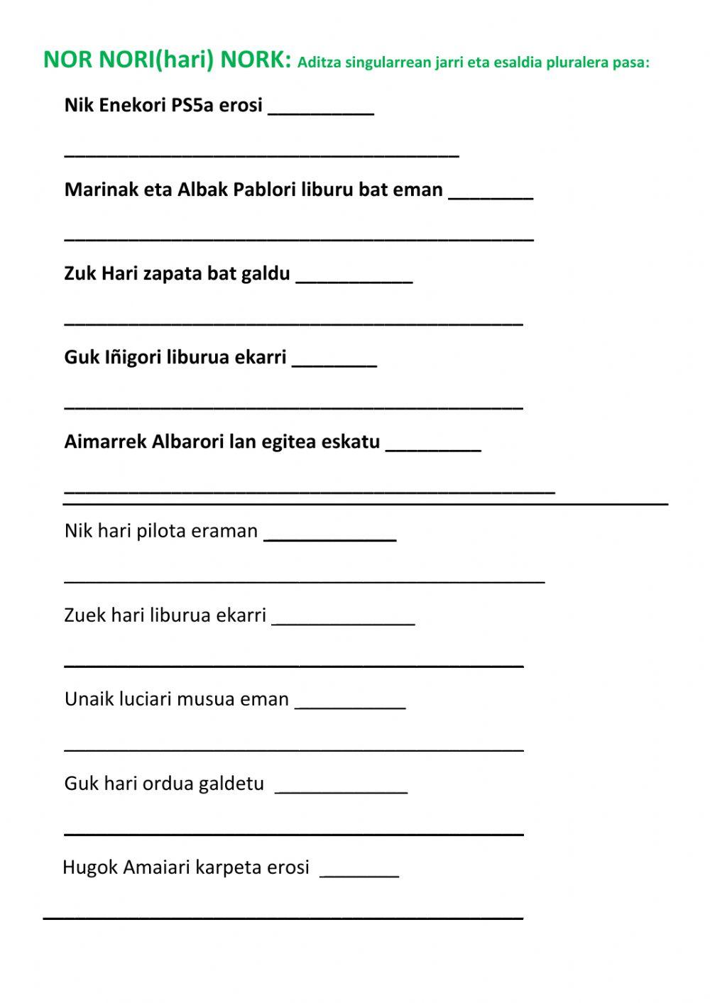 Nor nori nork (hari12