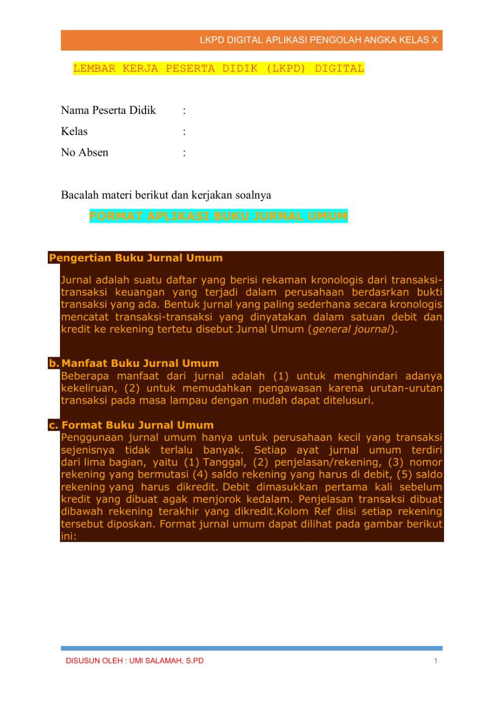 LKPD Spreadsheet Jurnal