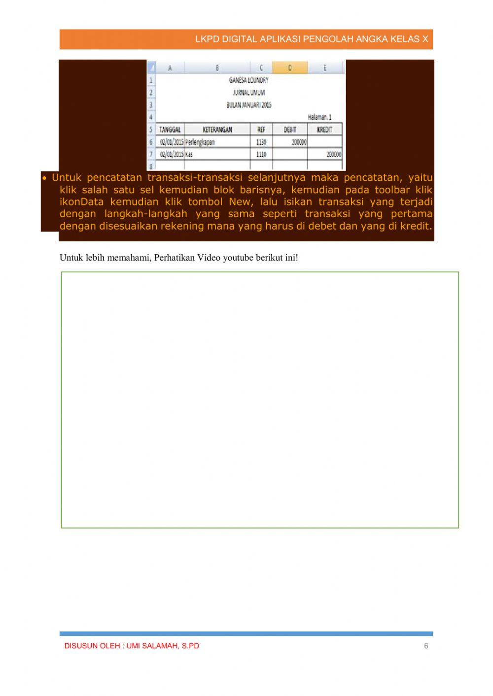 LKPD Spreadsheet Jurnal