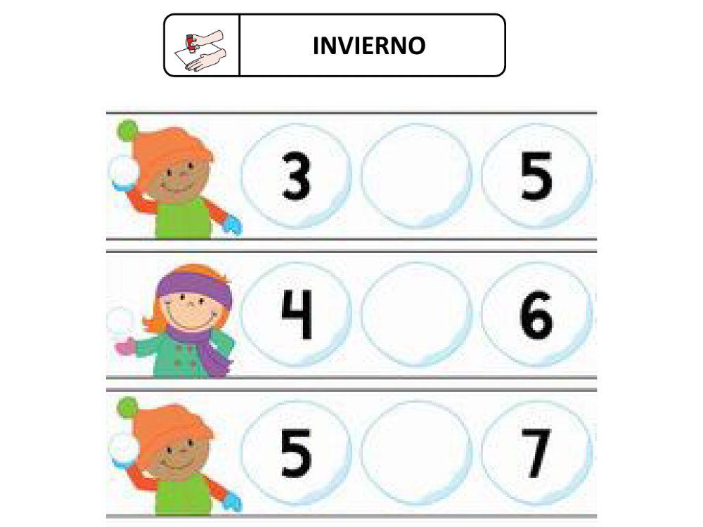 Serie numérica bolas de nieve