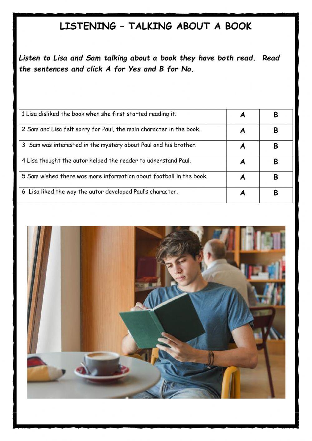 Talking about a Book Listening