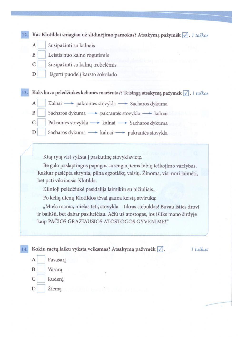 Nacionaliniam mokinių pasiekimų patikrinimui
