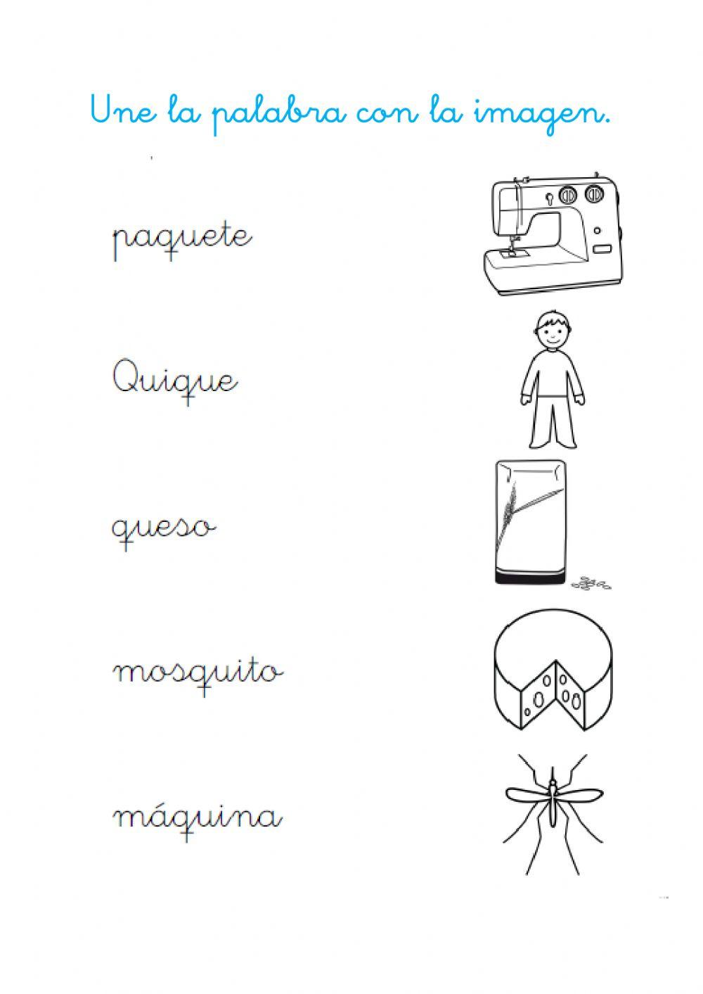 Comprensión lectora -que, qui-