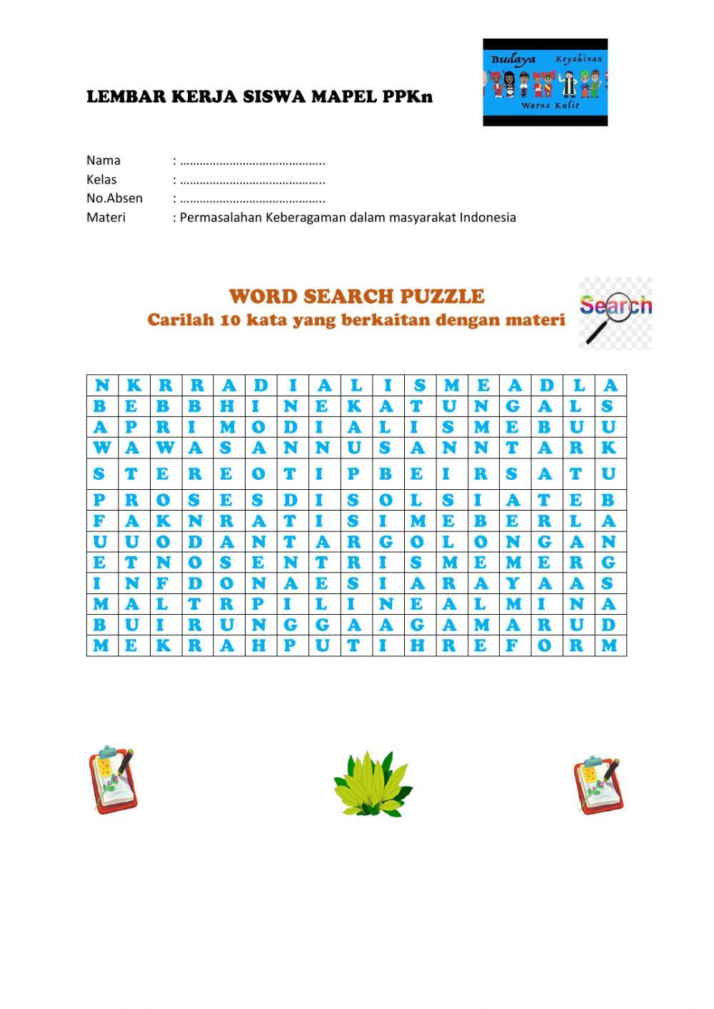 Latihan soal permasalahan keberagaman masyarakat Indonesia