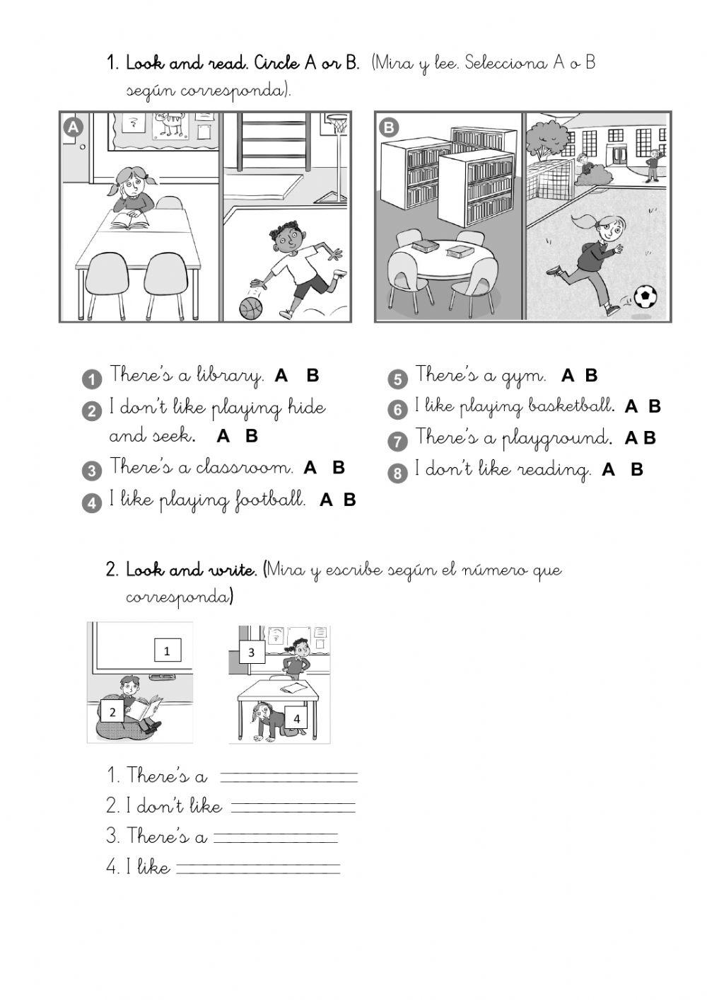 Vocabulary about school