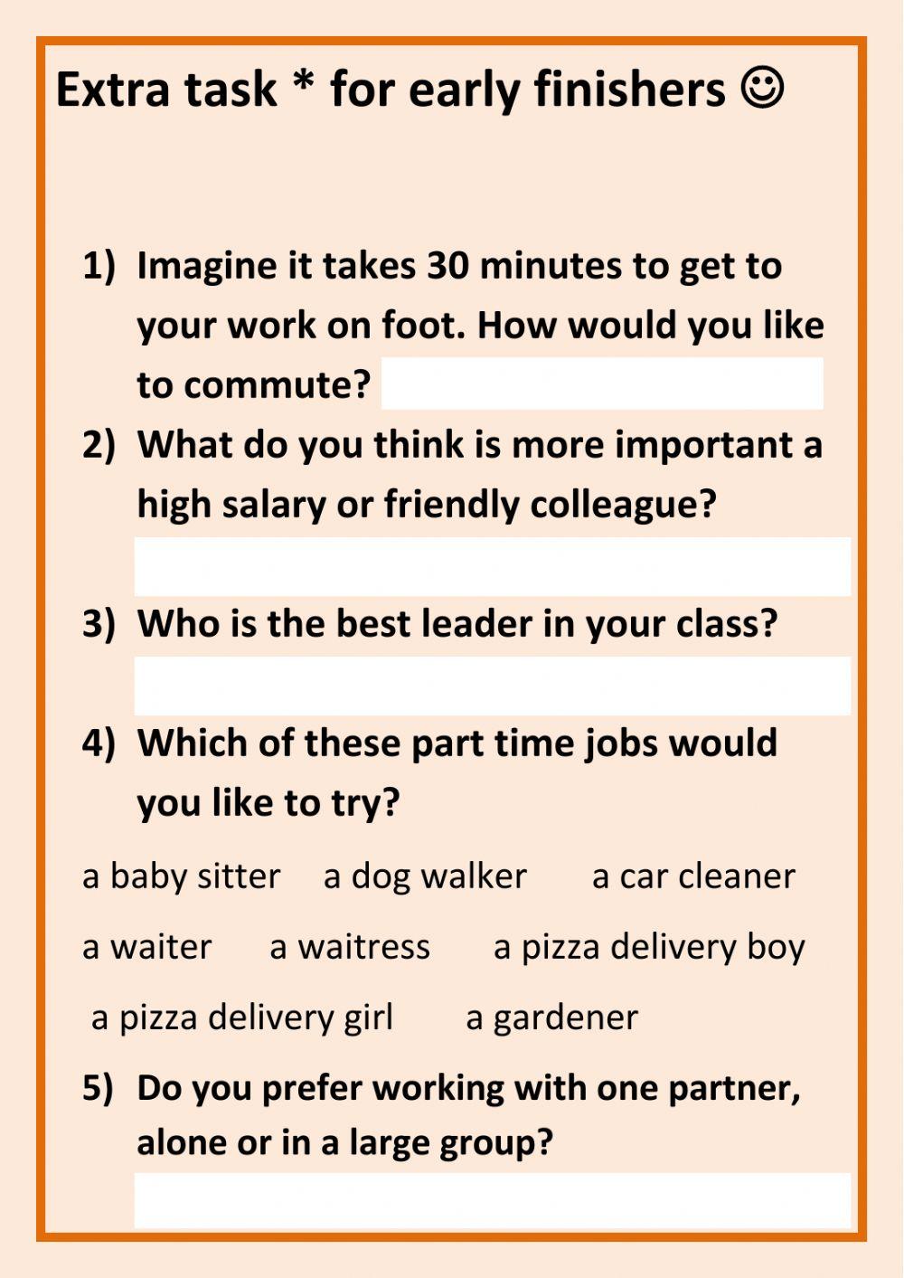 Choosing a profession