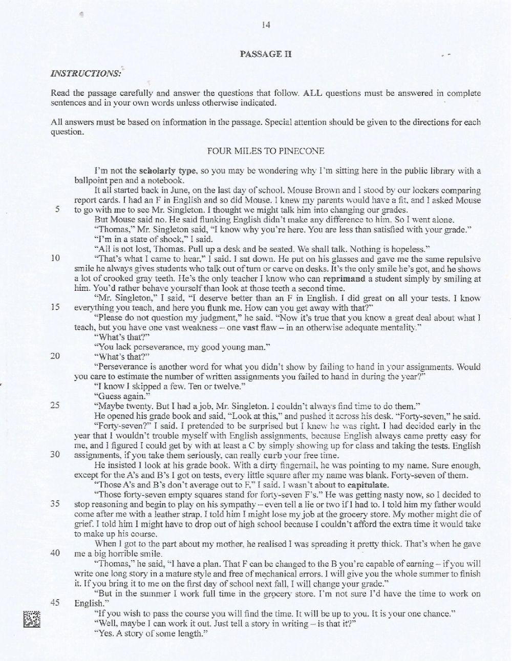 Reading Comprehension