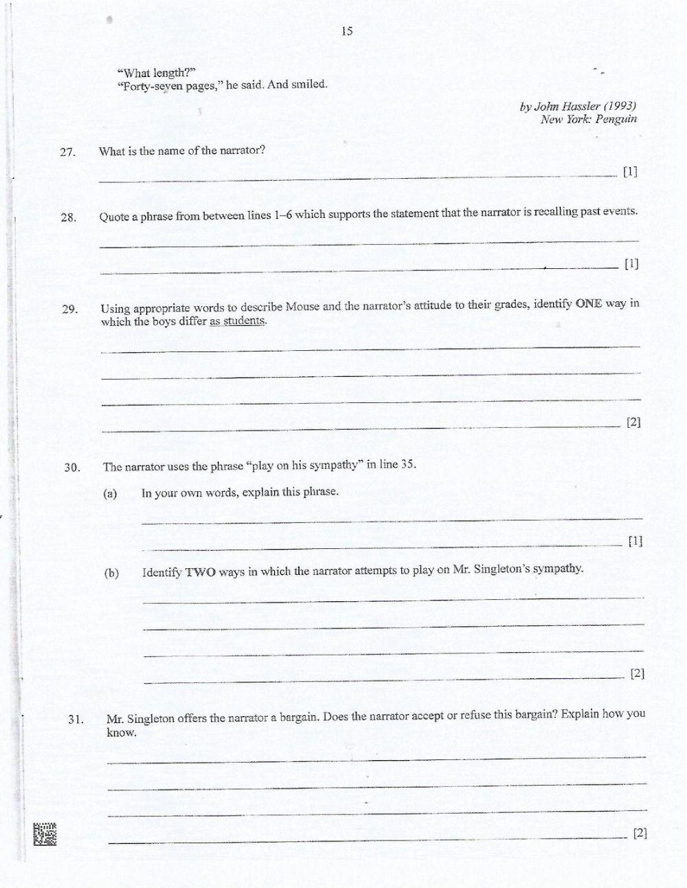 Reading Comprehension