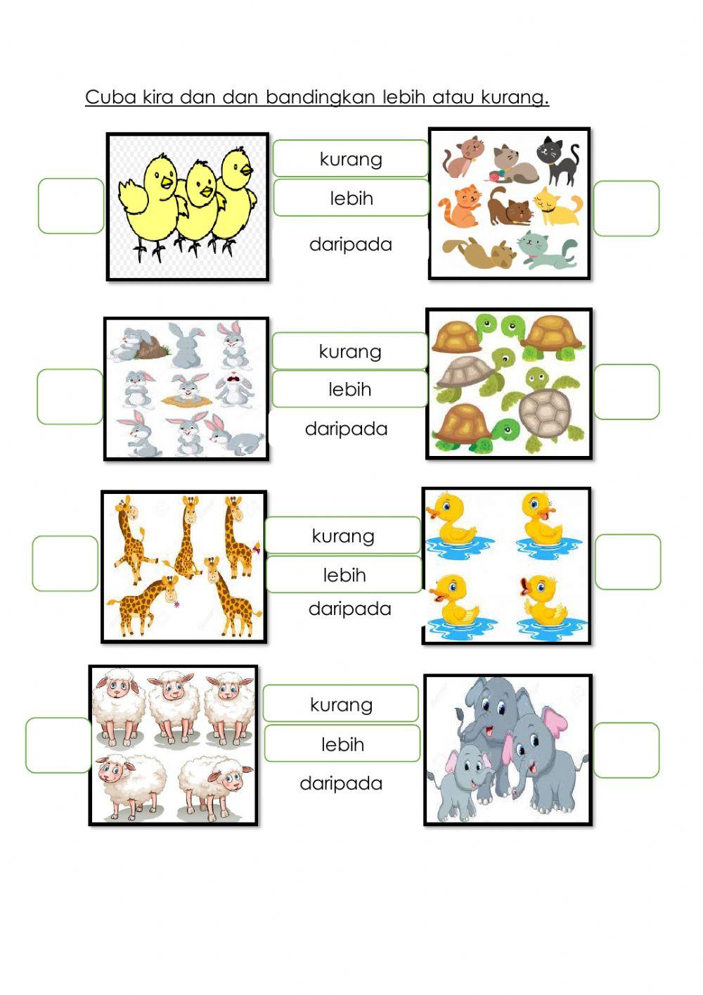 Sedikit dan banyak bandingkan
