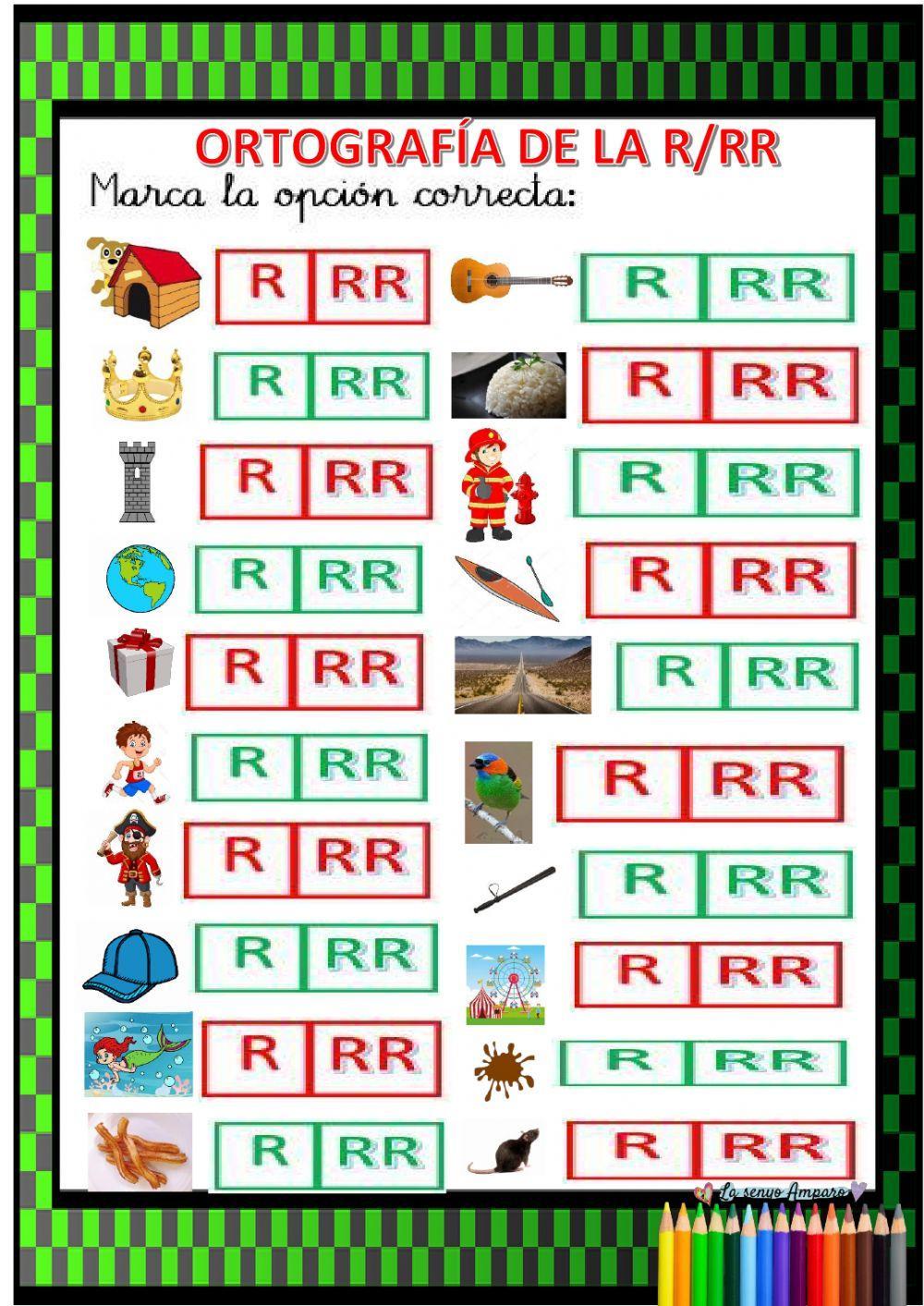 Ortografia r-rr (act.3) Ortografia r-rr (act.3)