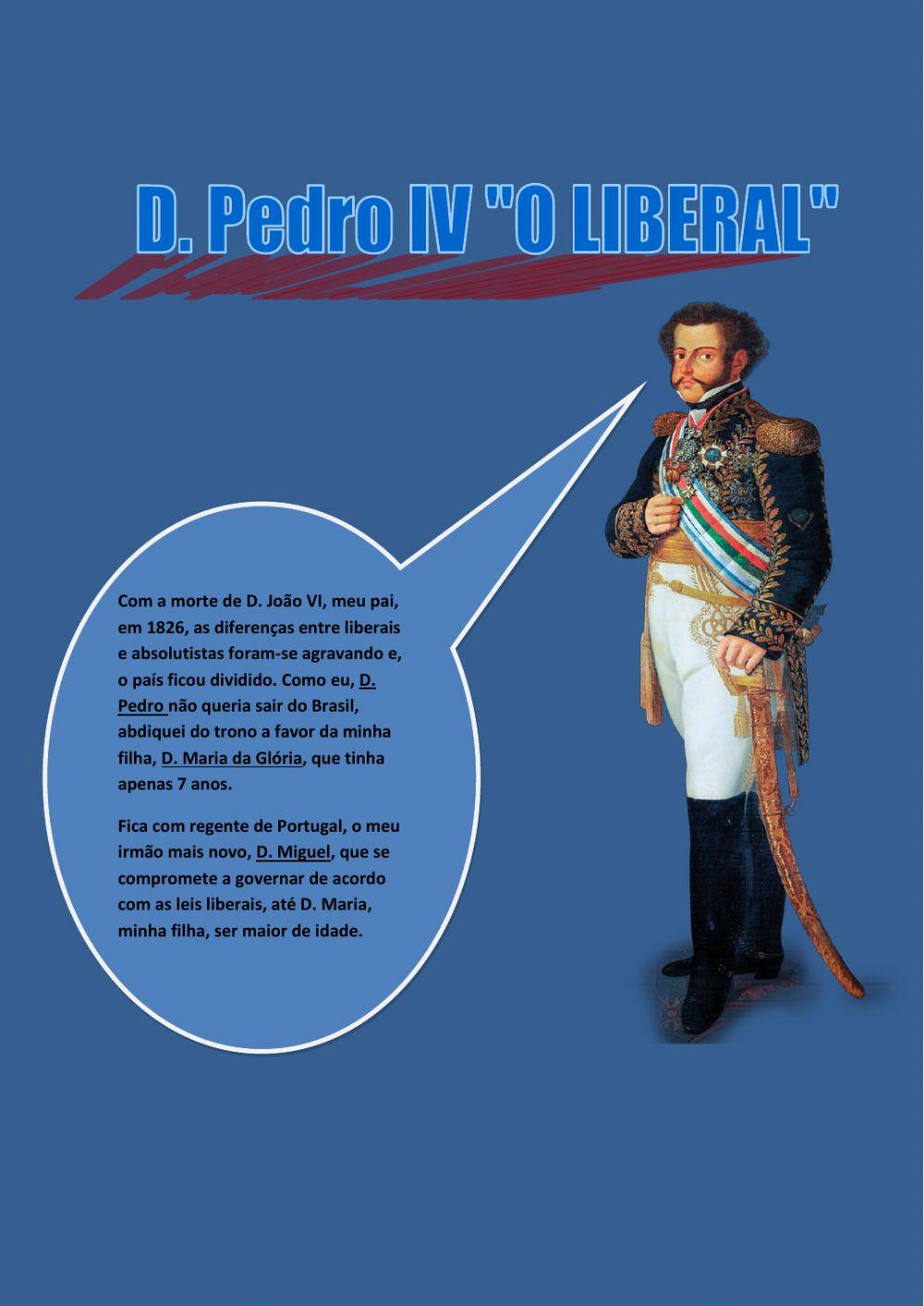 D. Pedro IV História de Portugal