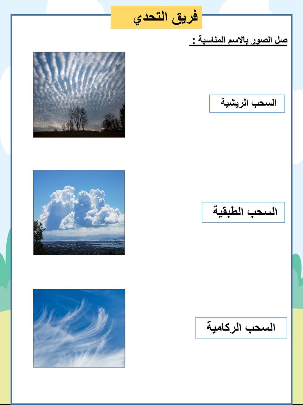 انواع السحب التحدي