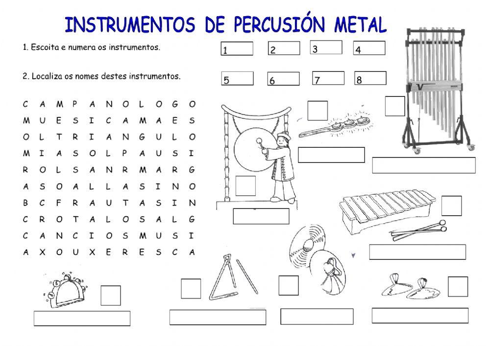Instrumentos de percusión metal