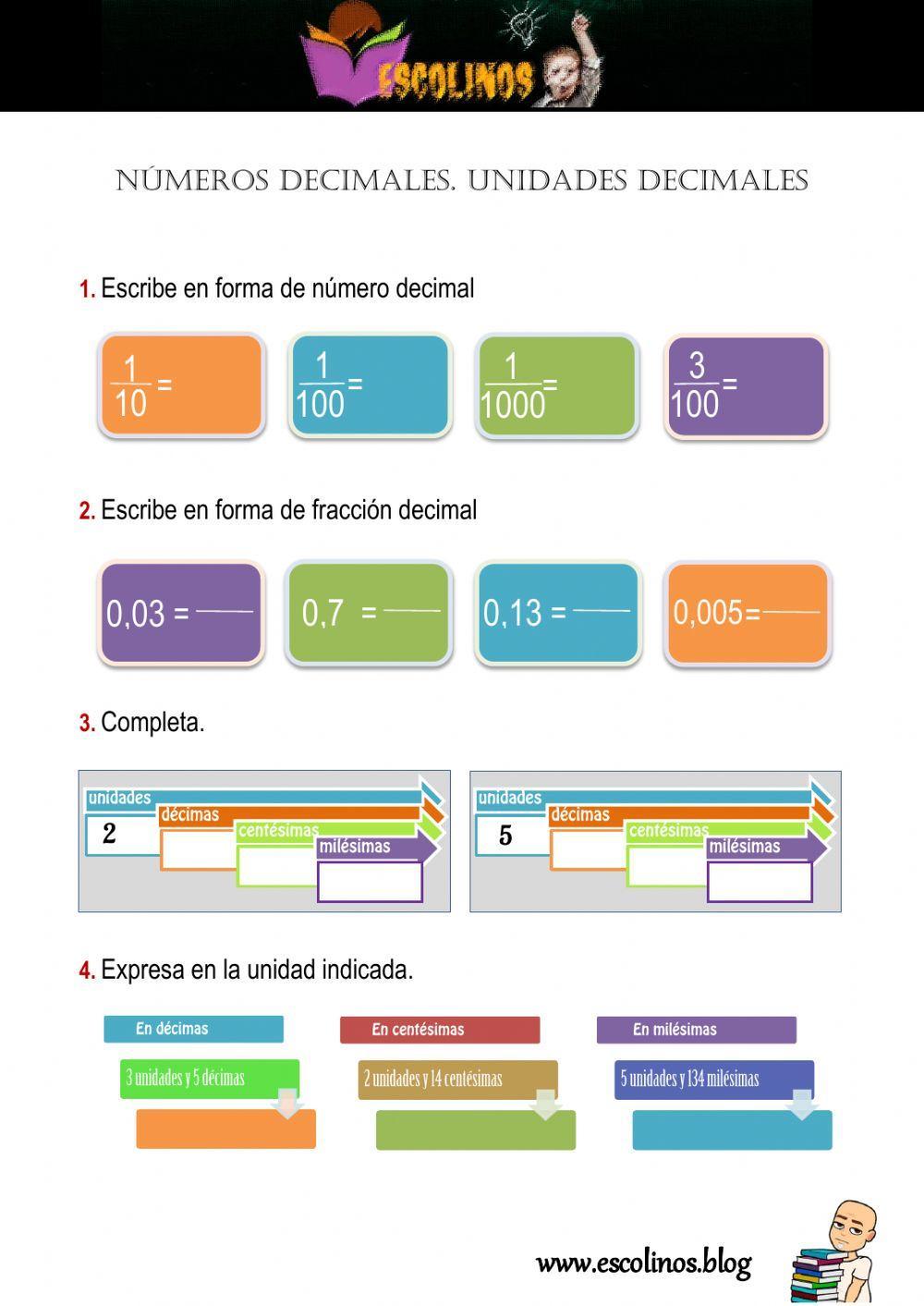 Decimale. Unidades decimales
