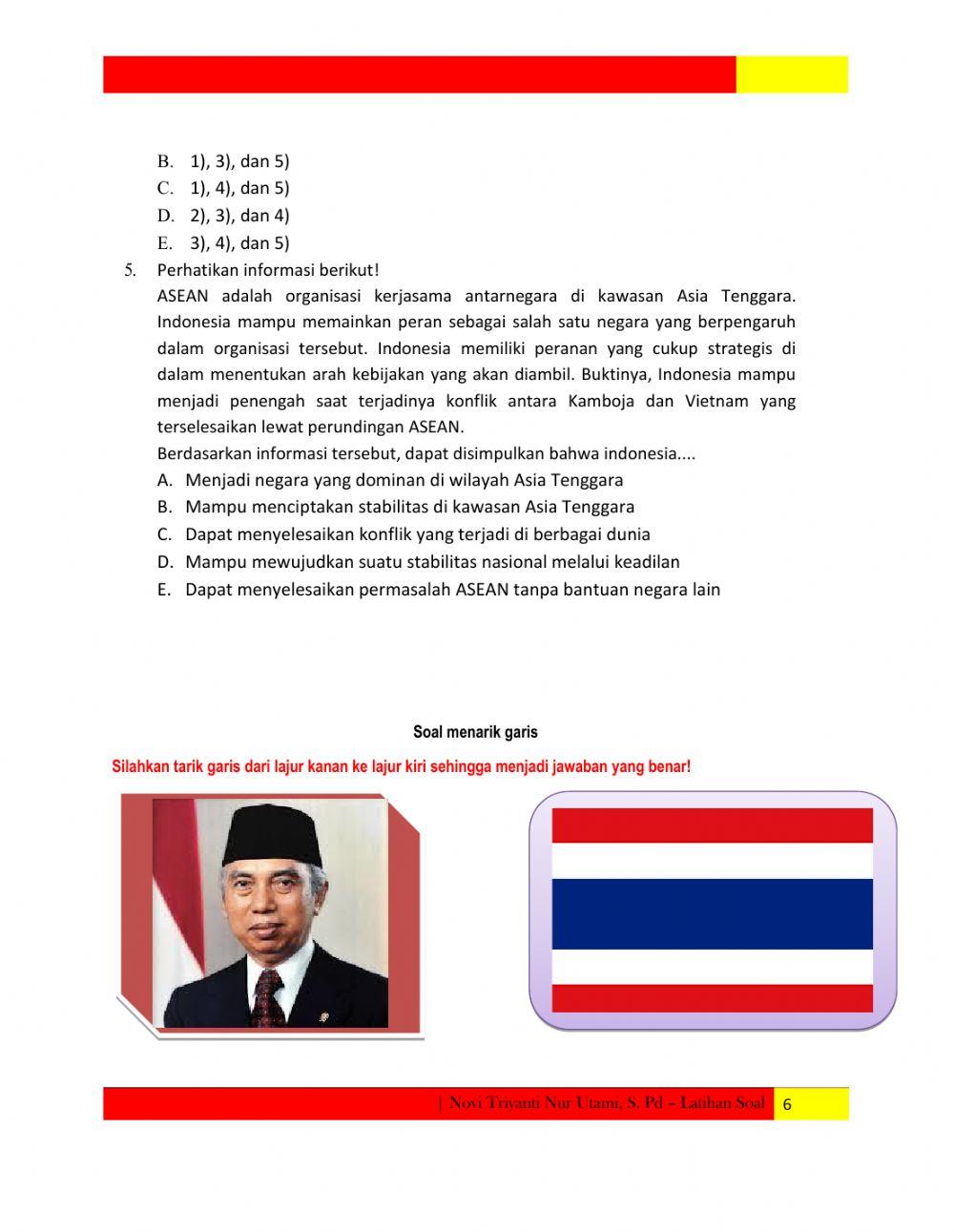 Peranan Indonesia dalam ASEAN