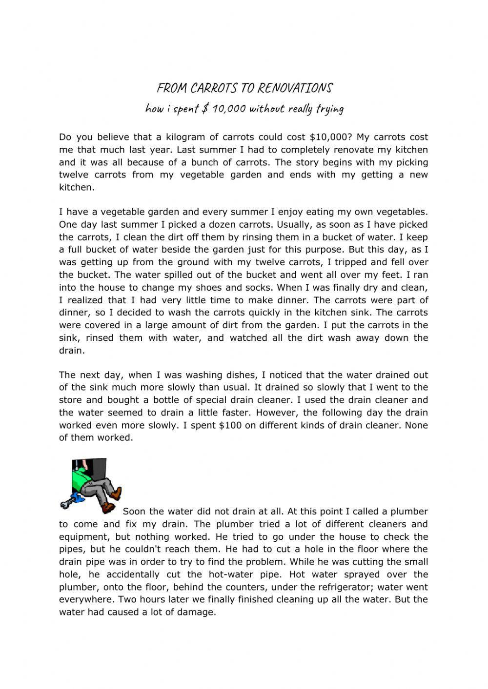 From carrots to renovations