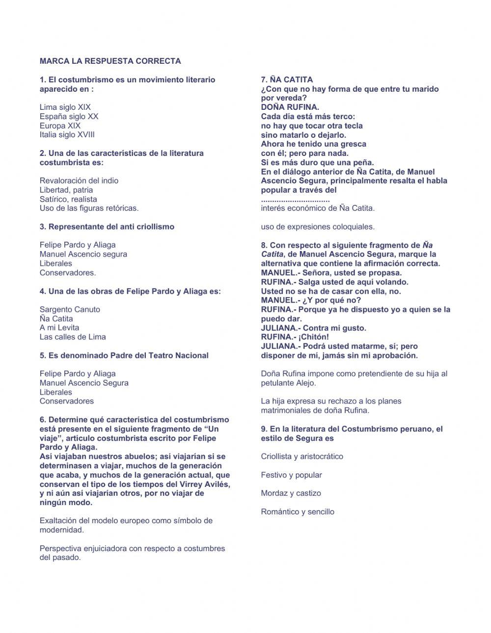 Costumbrismo peruano