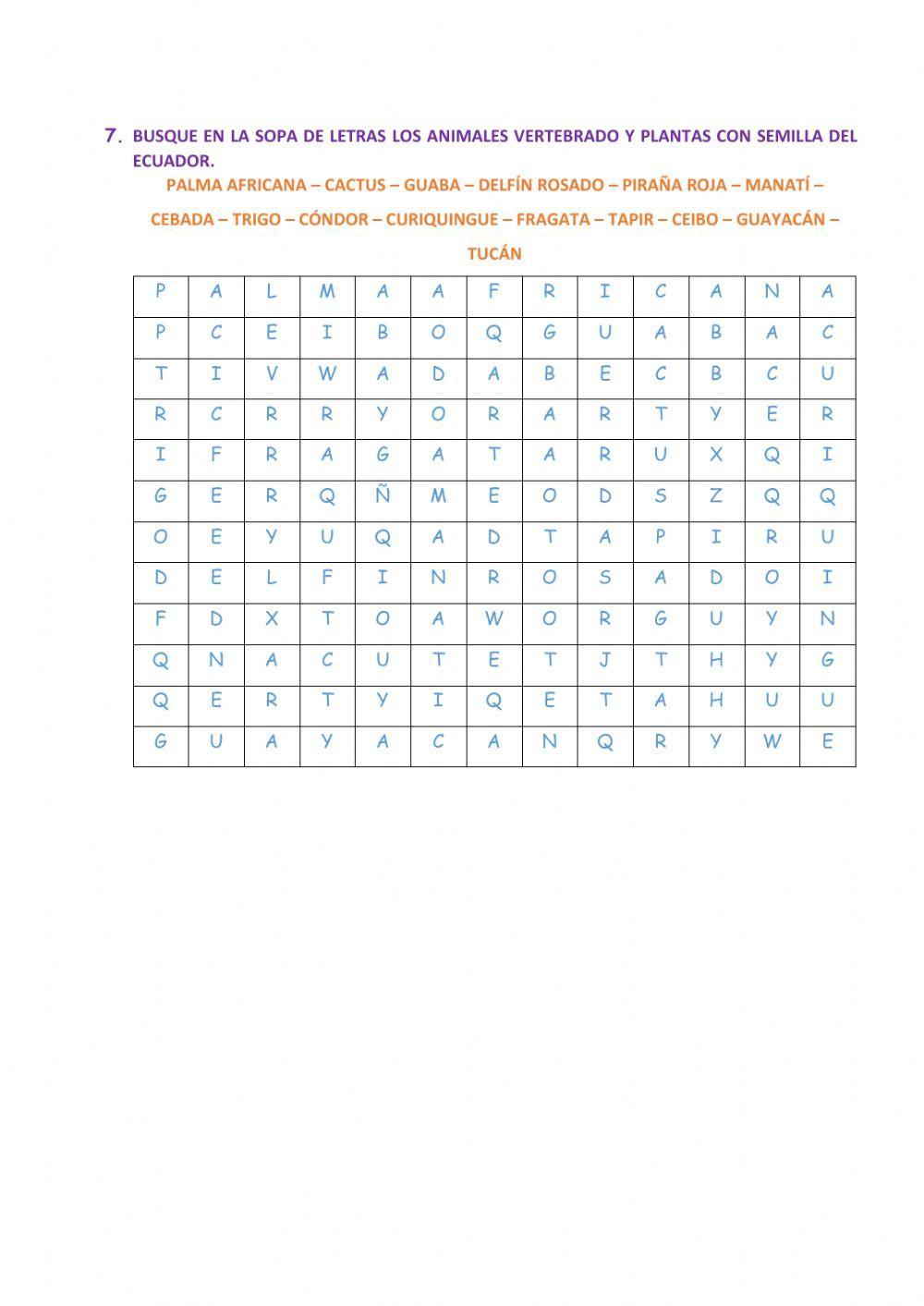 Diversidad e importancia de los vertebrados y de las plantas con semillas en regiones naturales del ecuador