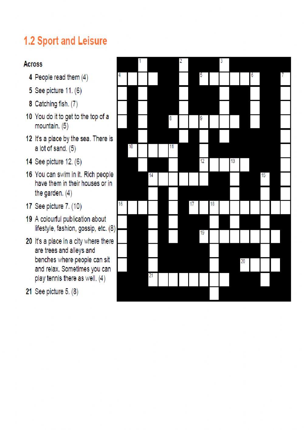 Crossword sports