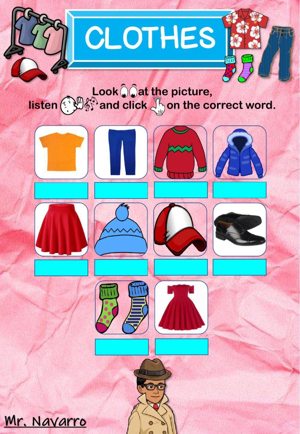 Clothes(Look, listen and click)