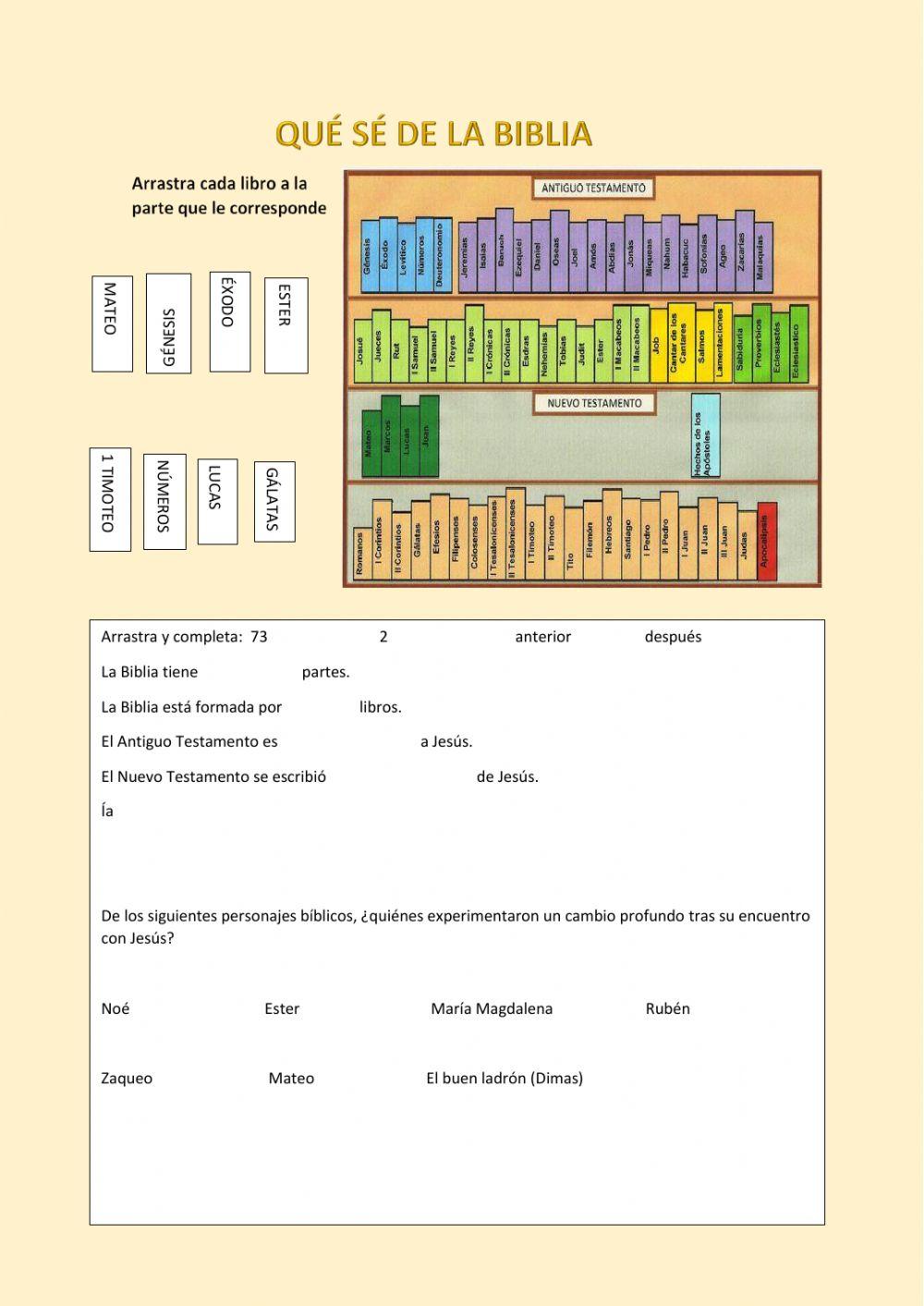 Qué sé de la Biblia