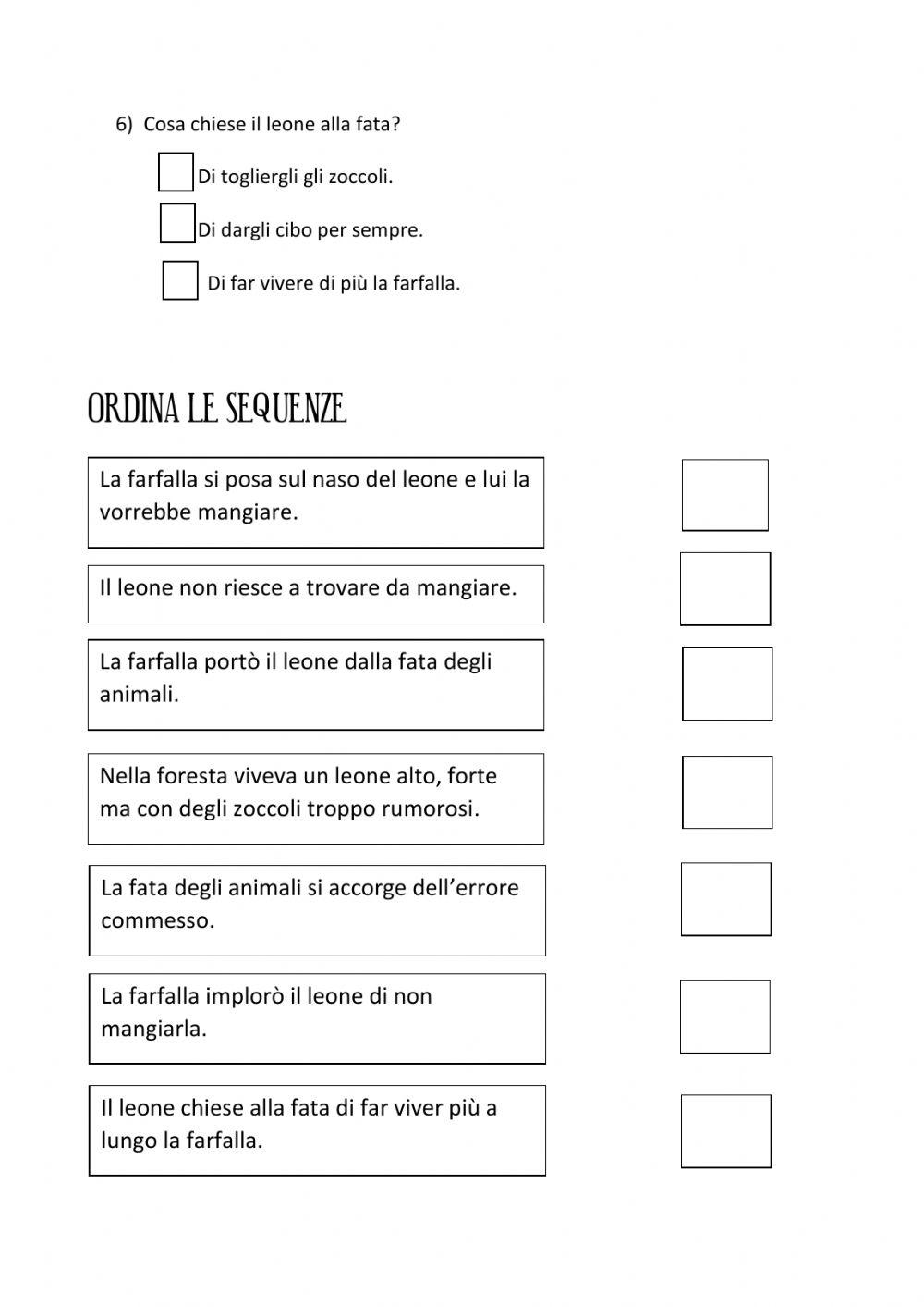 Lettura e comprensione