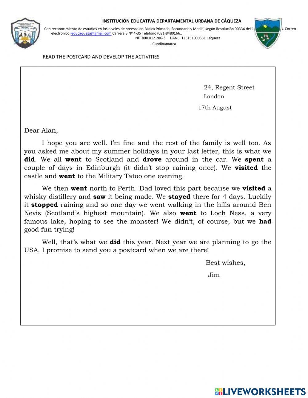 Reading comprehension