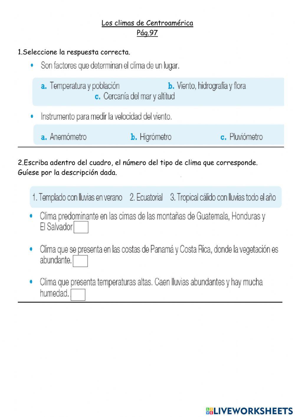 Clima de Centroamérica-4G
