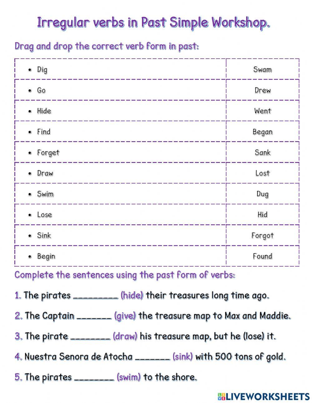 Irregular Verbs in Past Simple