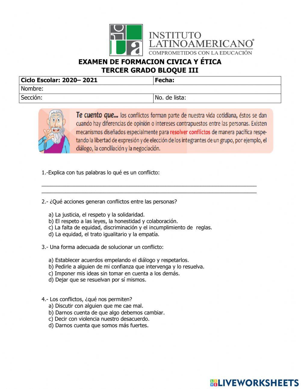 Resolución de conflictos.