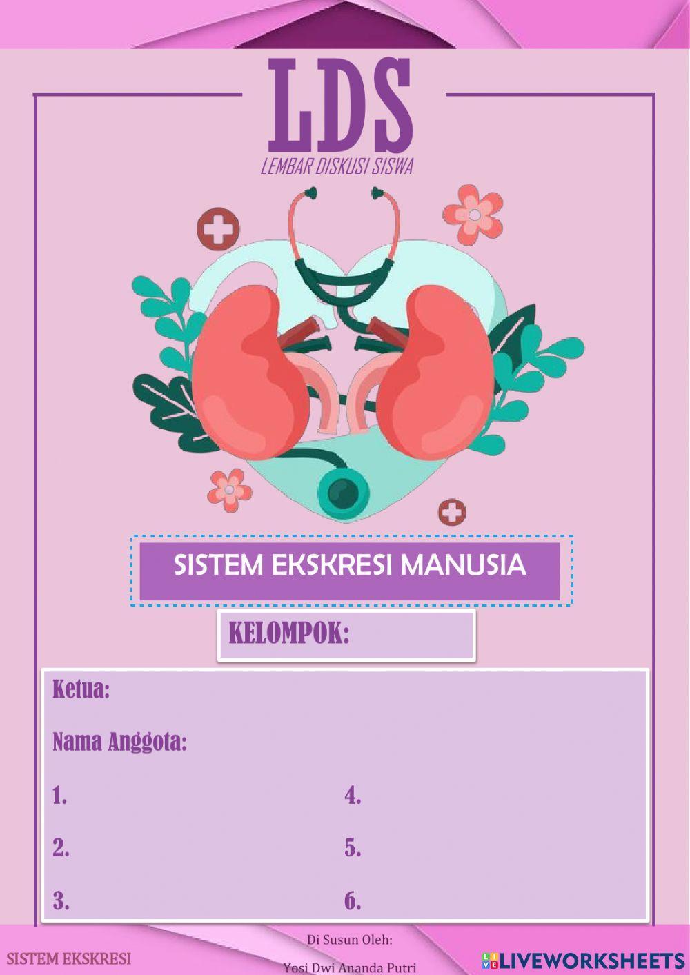 LDS sistem ekskresi SMP kelas 8