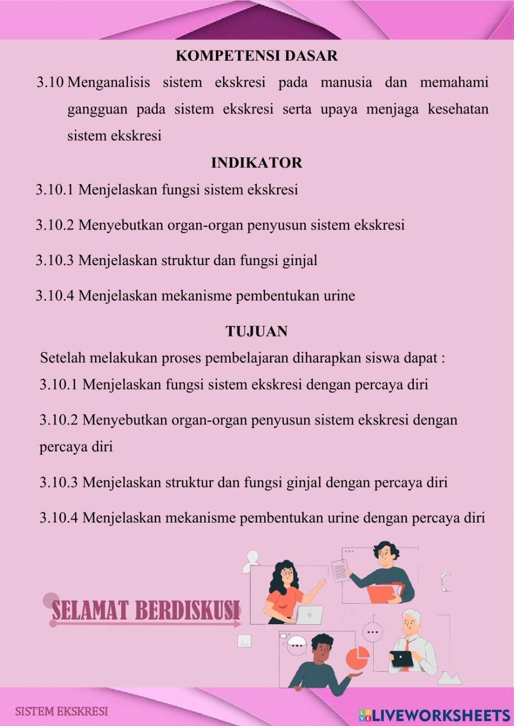 LDS sistem ekskresi SMP kelas 8