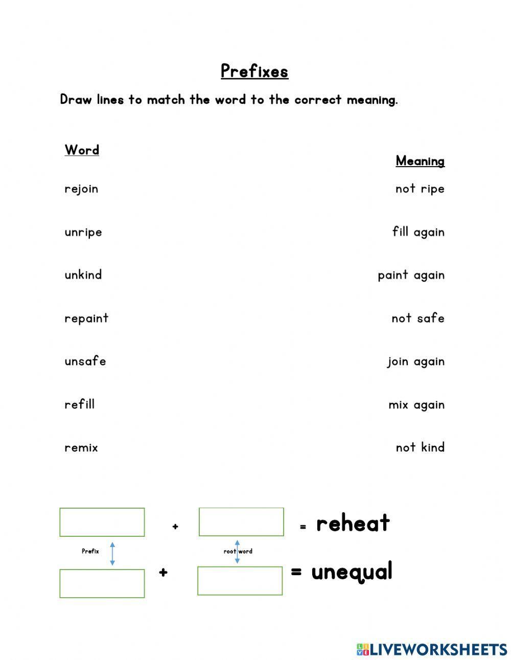 Prefix re-un review