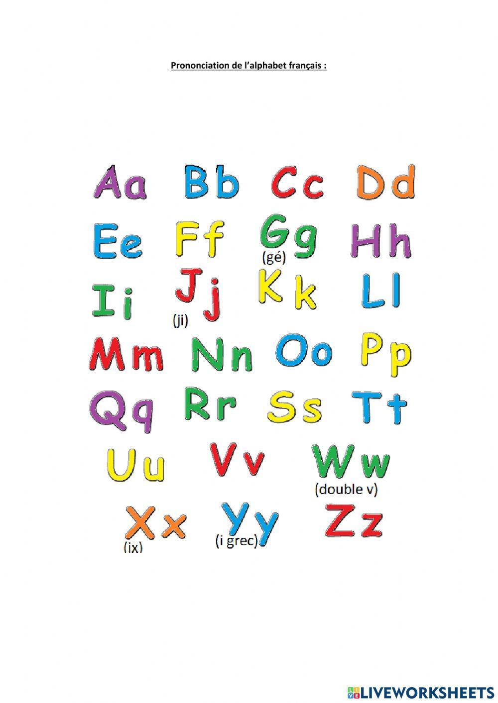 L'alphabet