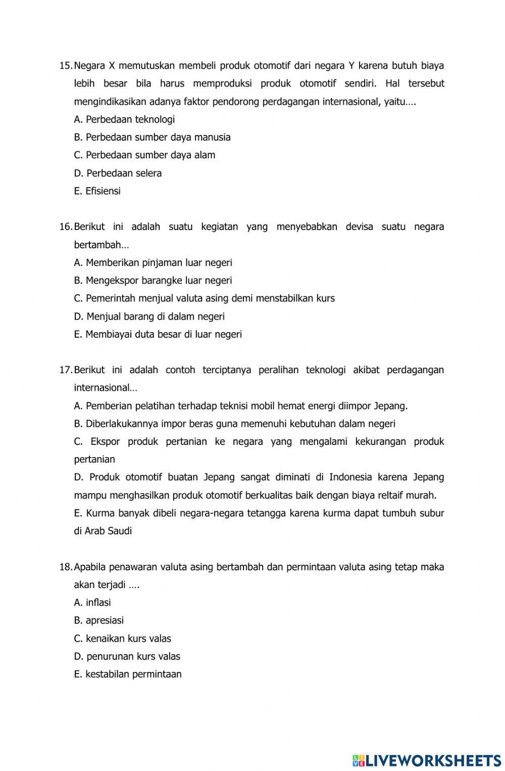 Perdagangan Internasional