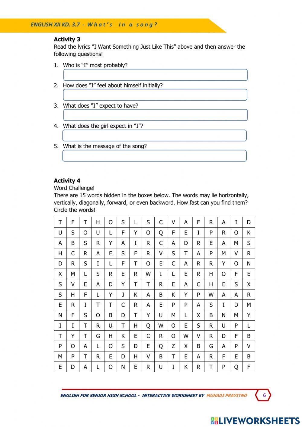 Lkpd bing kls xii kd 3.7 - song part 2