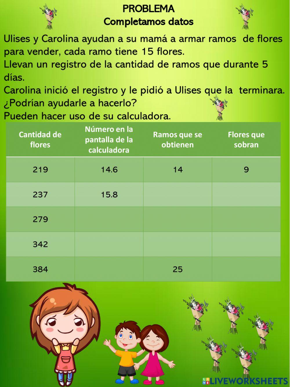 Aplicamos la división