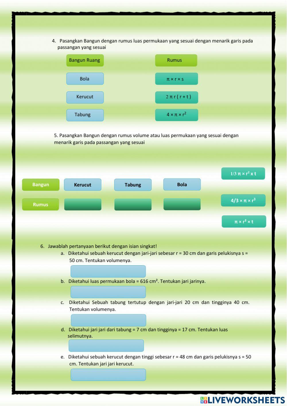 Lkpd bangun ruang sisi lengkung