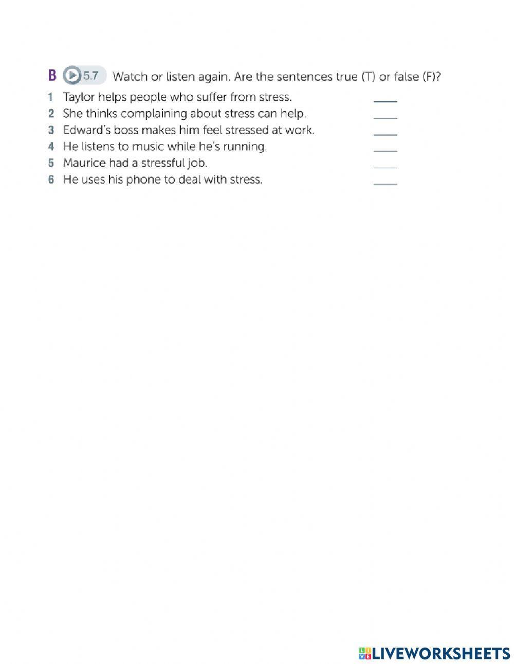 I 3 Unit 5 B Vocabulary and listening