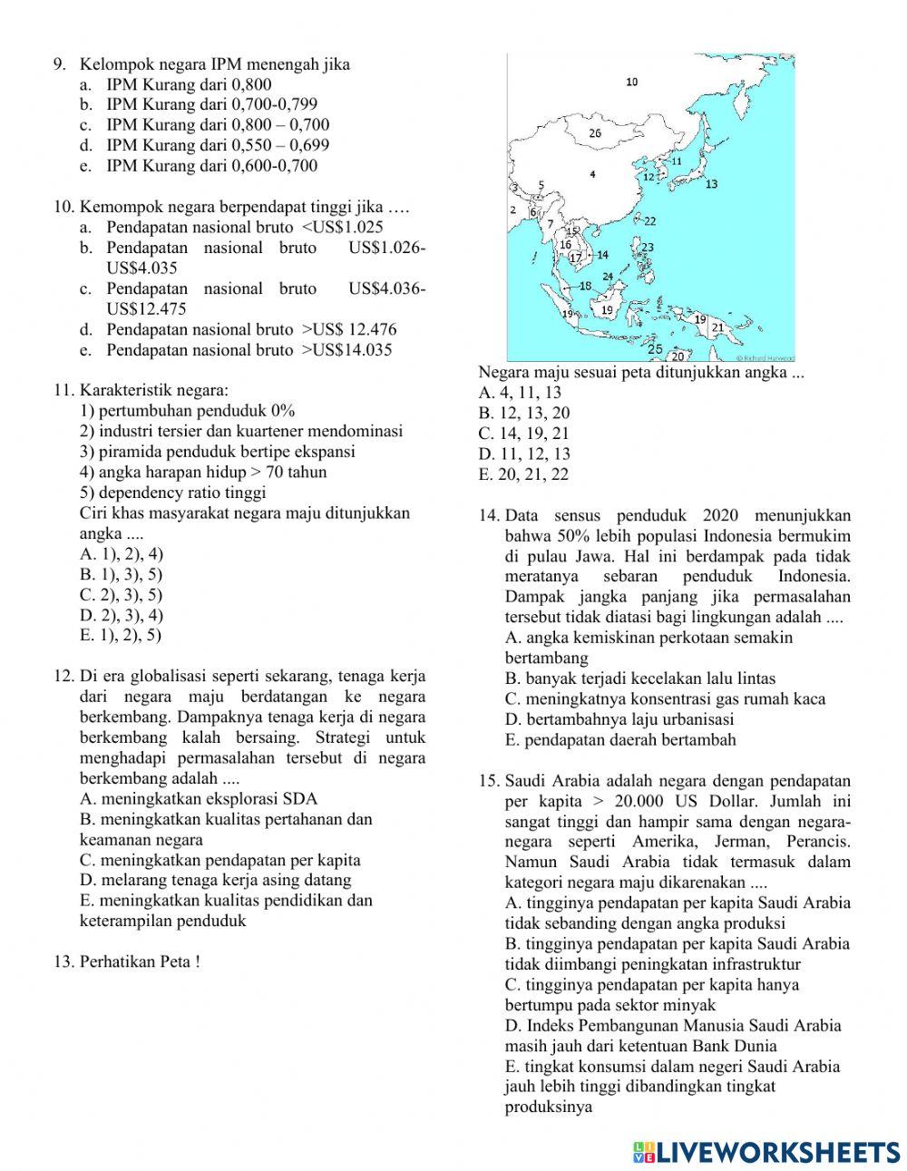 PH negera maju berkembang
