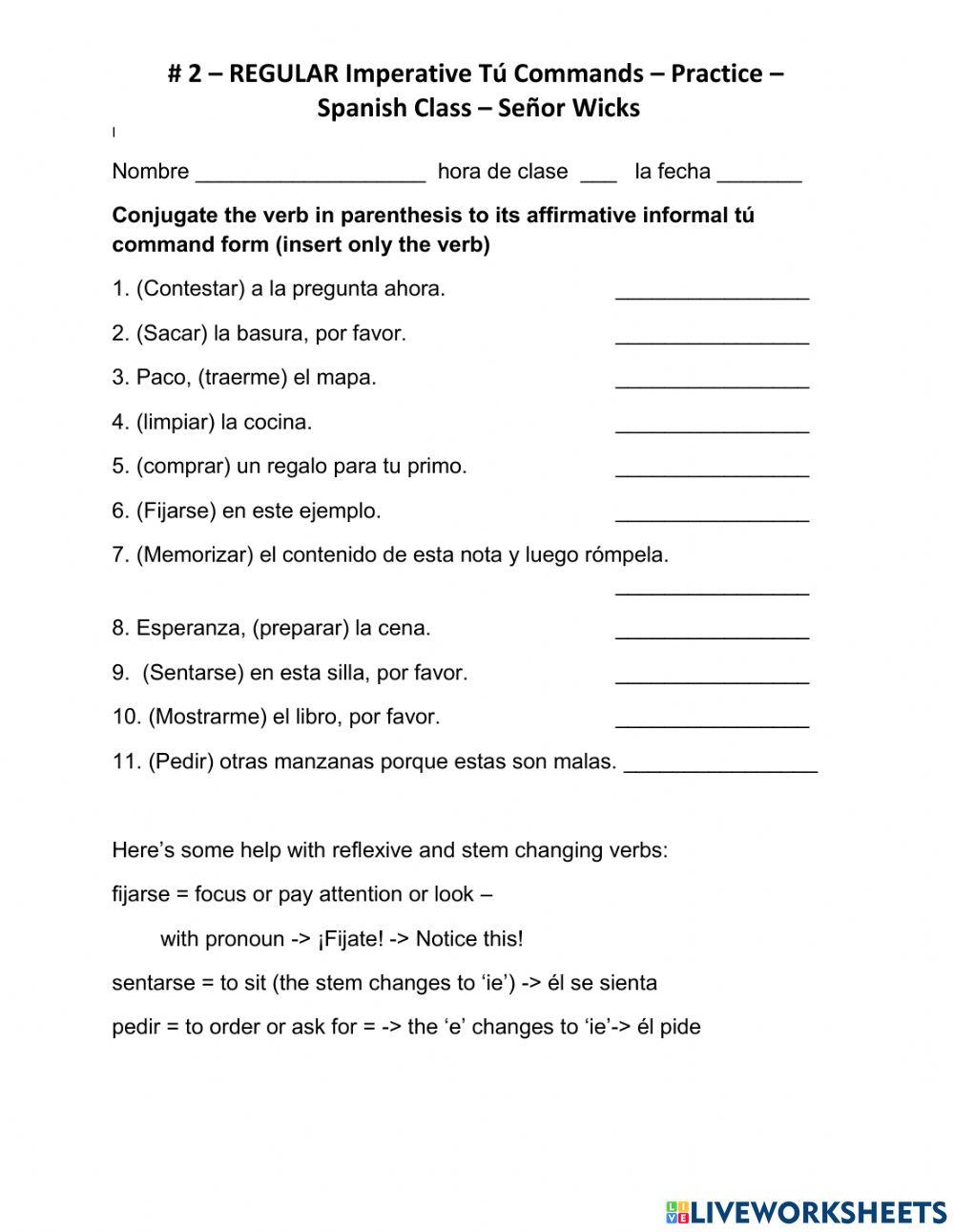 ESPANHOL - LA COCINA online exercise for