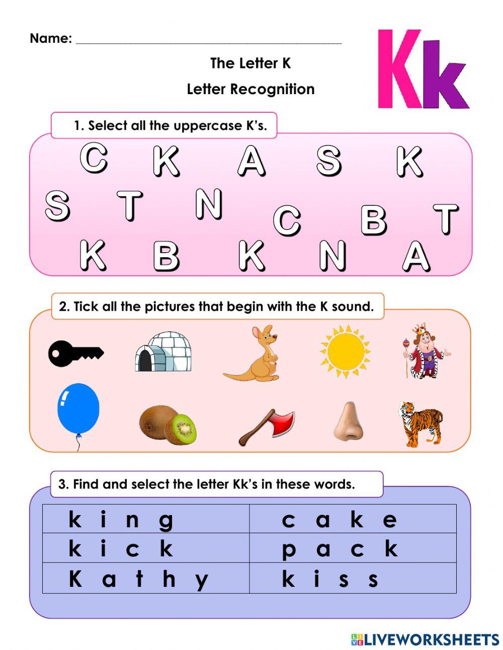 Letter K Recognition