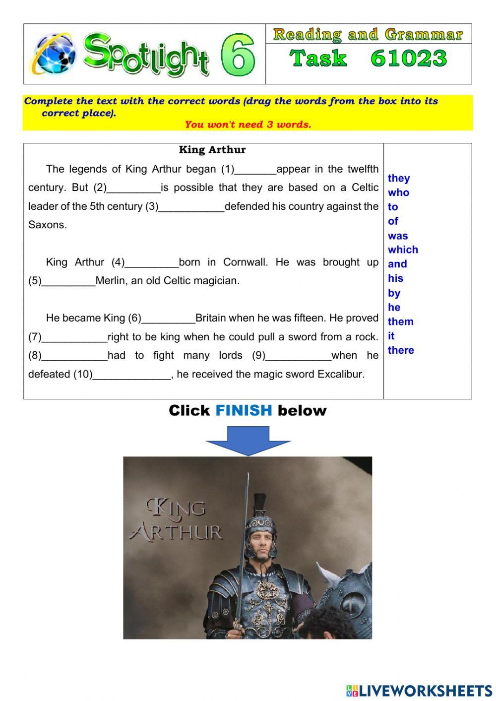 Spotlight 6 Task 61023