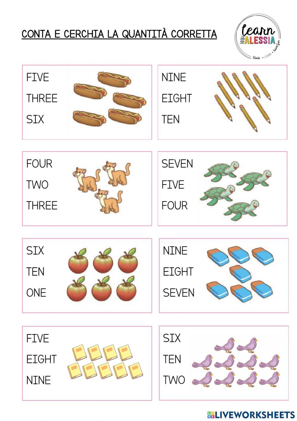 Numbers 1-10 Numbers 1-10