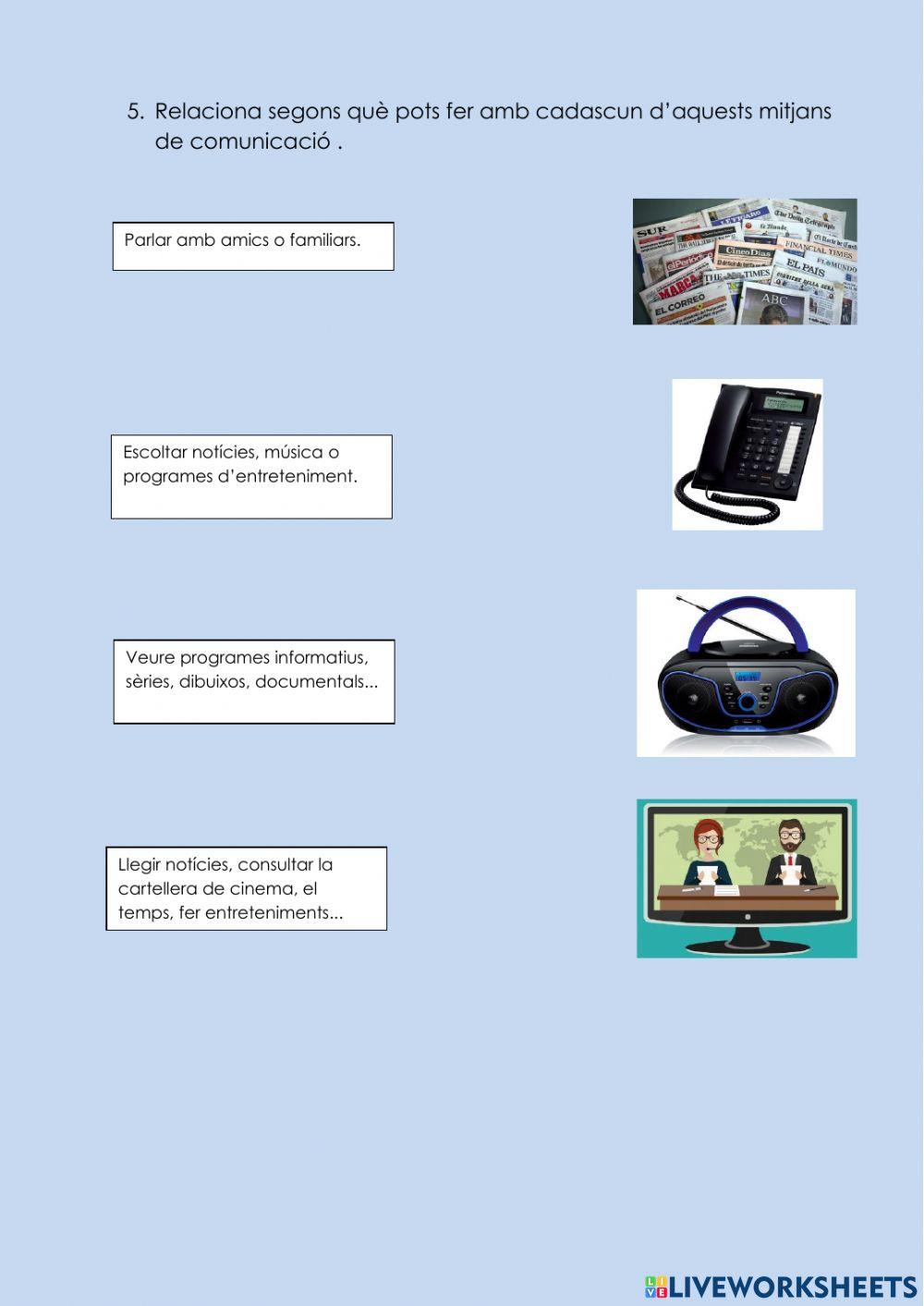 Mitjans de transport i comunicació