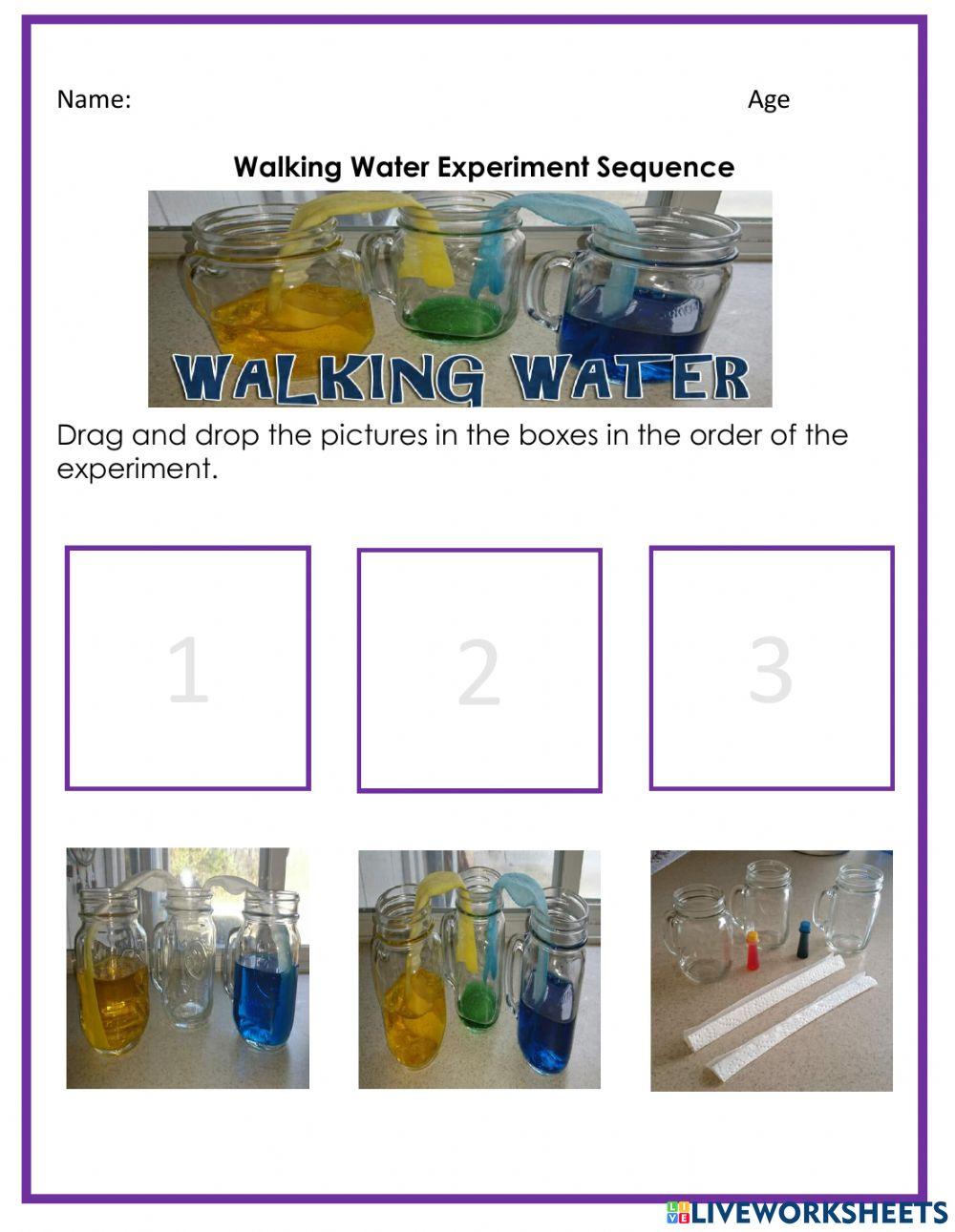 Walking Water Experiment