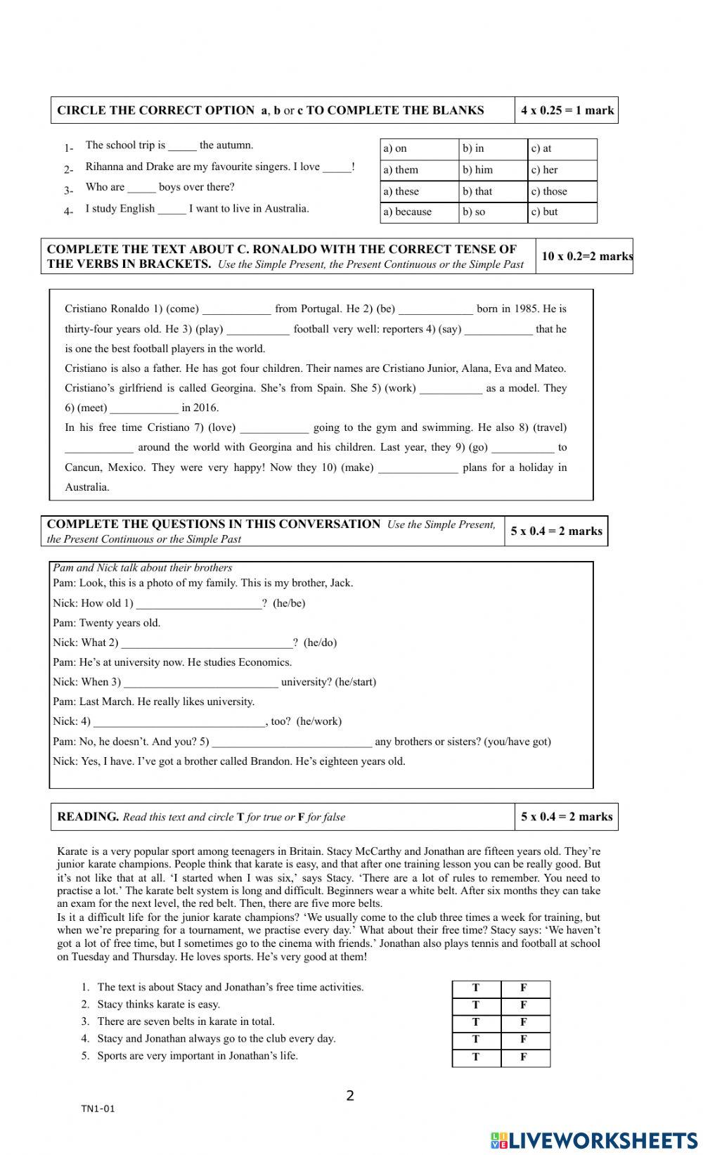 Teens 1 Marzo 2020 Mod 1